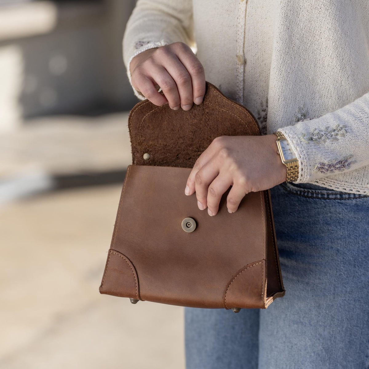 The Aly Fine Leather Women's Petite Purse - Holtz Leather