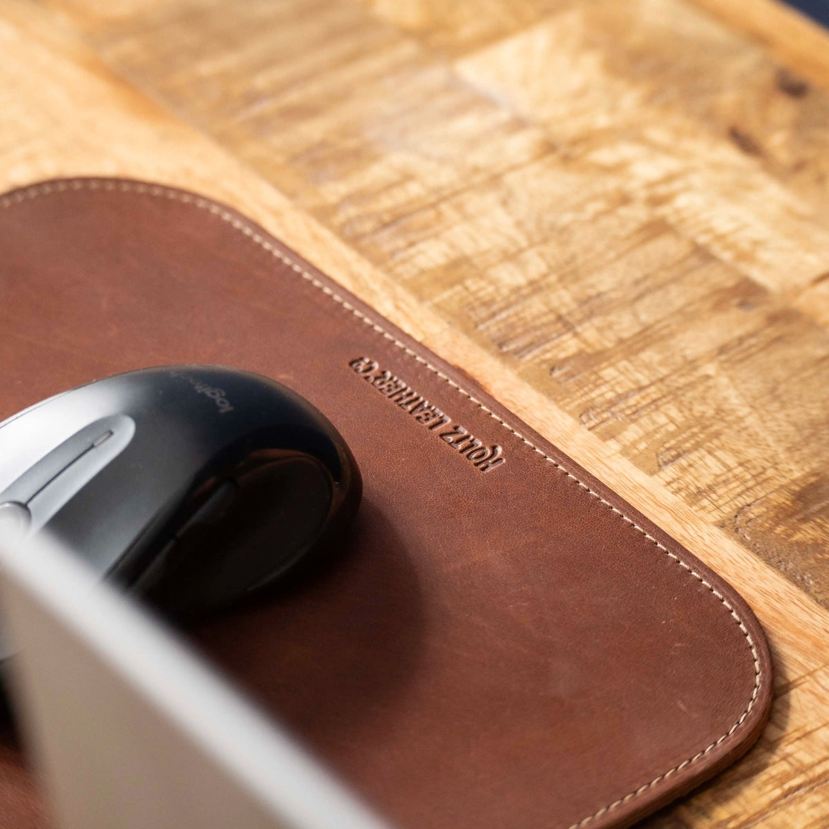 The Architect Personalized Fine Leather Mouse Pad Mousepad Office Accessories - Holtz Leather