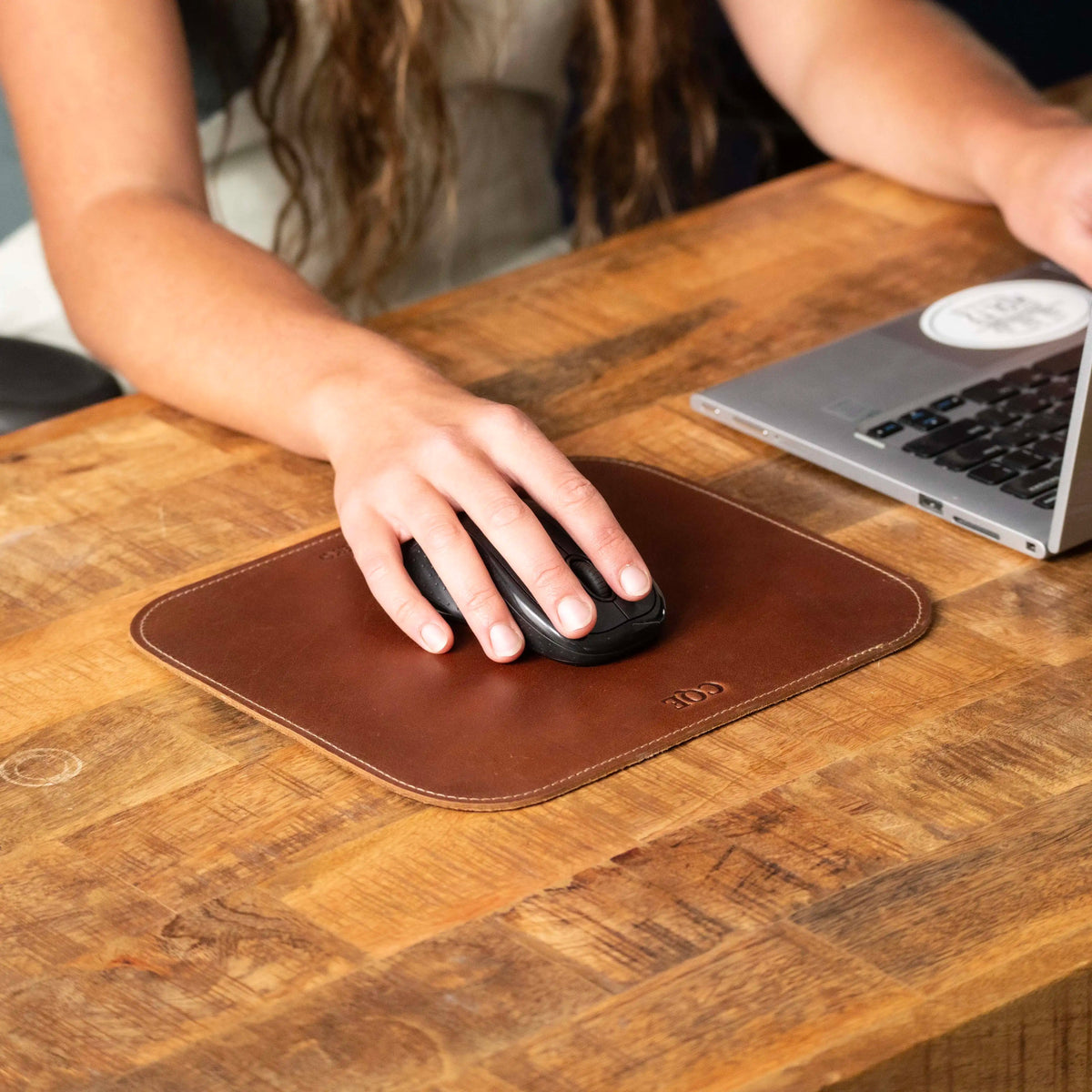 The Architect Personalized Fine Leather Mouse Pad Mousepad Office Accessories - Holtz Leather