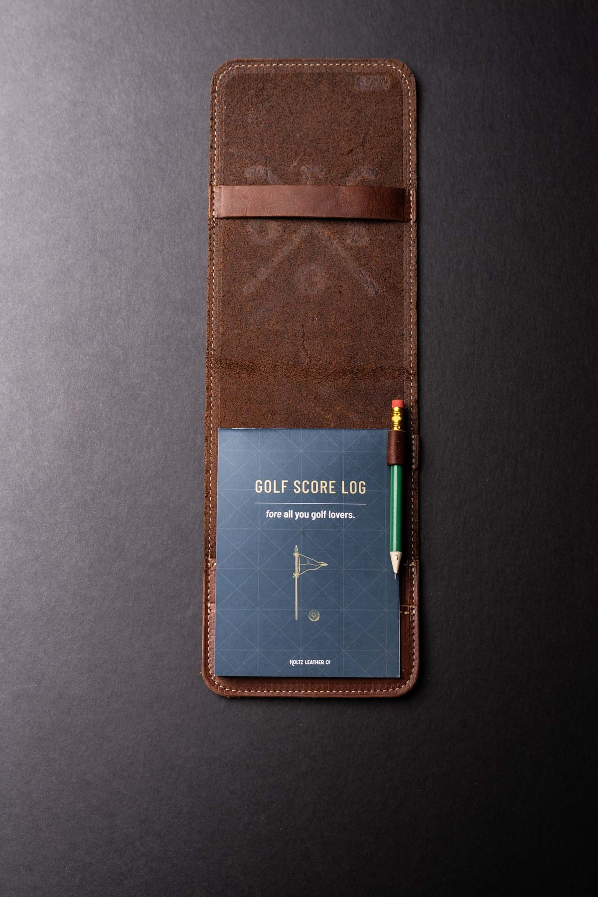 The Back Nine Fine Leather Golf Scorecard Groomsmen Gift With Personalization - Holtz Leather