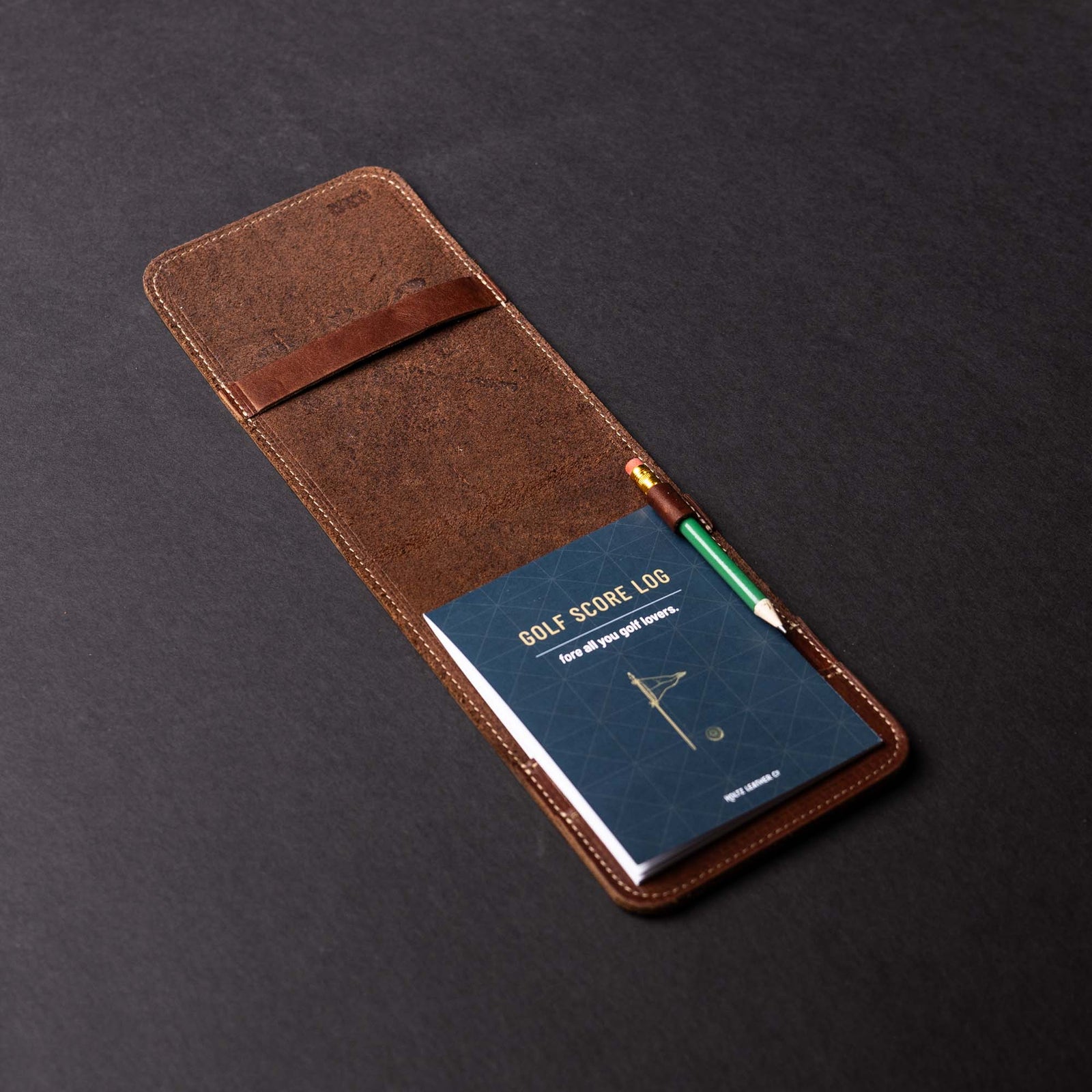 The Back Nine Fine Leather Golf Scorecard Groomsmen Gift With Personalization - Holtz Leather