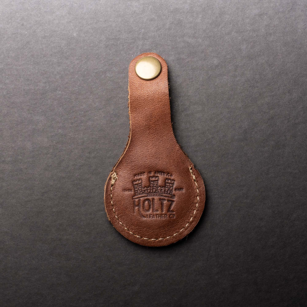 The Beacon Leather Air Tag Keychain - Holtz Leather