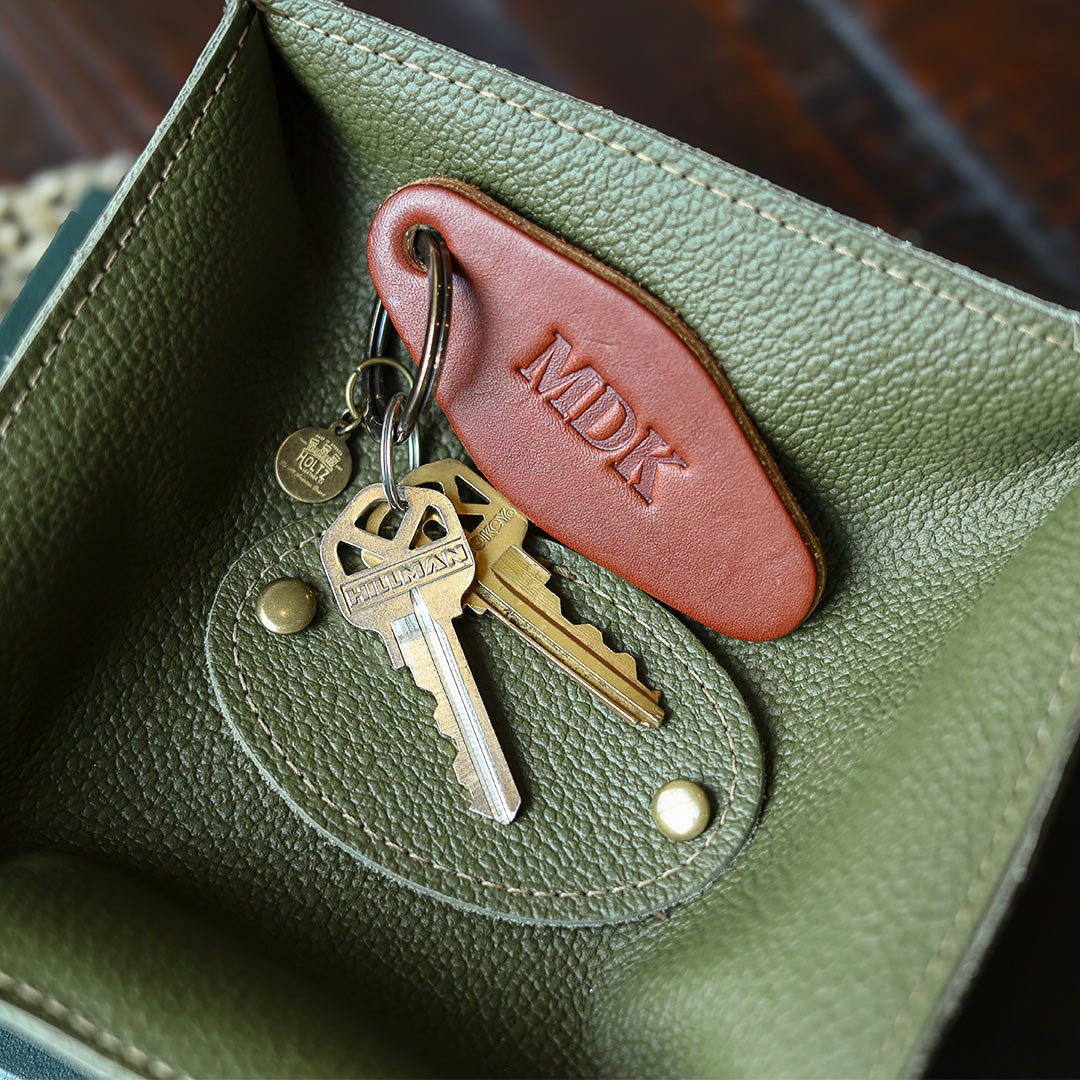 The Bellhop Fine Leather Hotel Key Ring