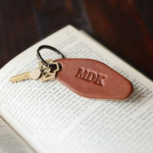 The Bellhop Fine Leather Hotel Key Ring