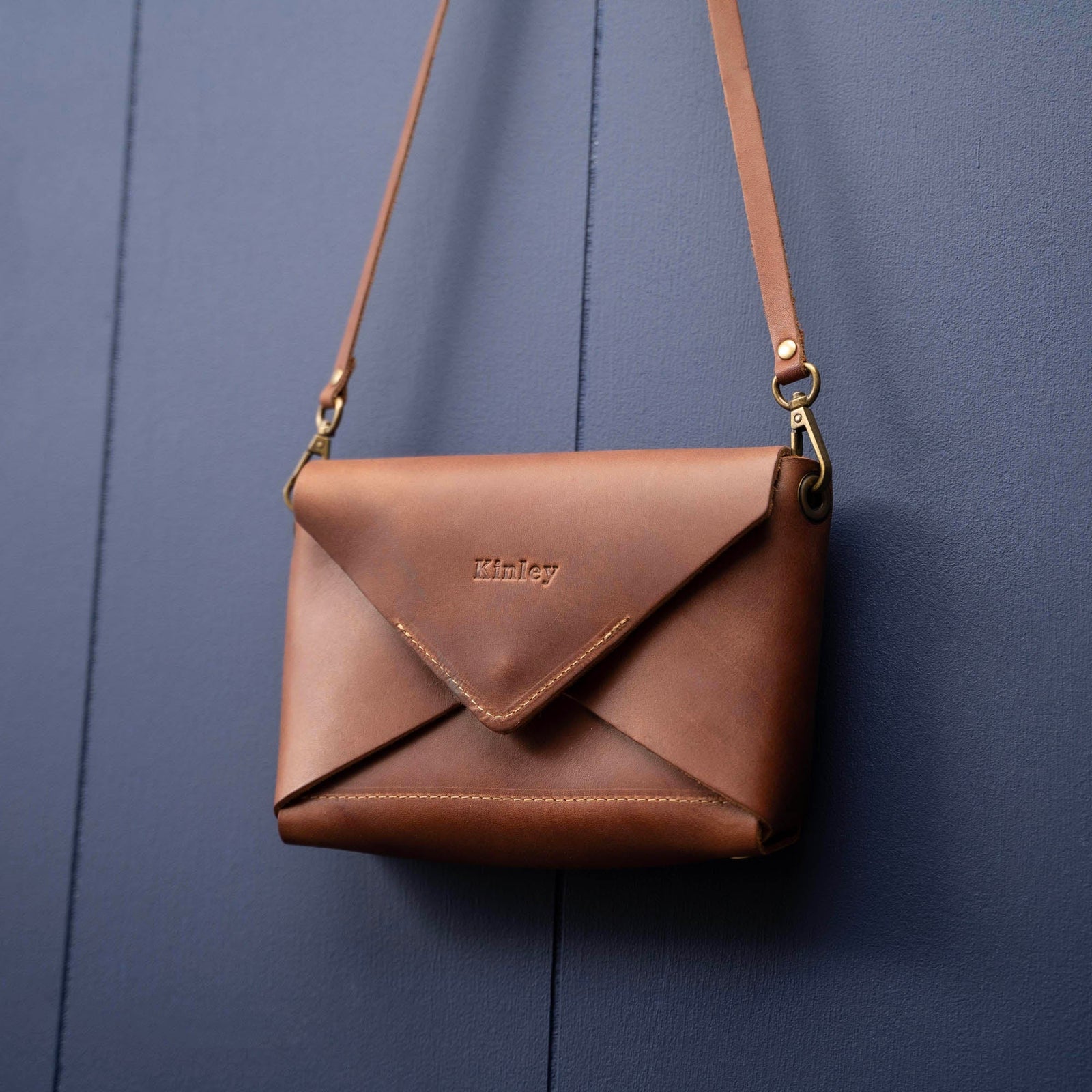The Cecilia 2.0 - Fine Leather Envelope Purse with Adjustable 3 in 1 Strap - Holtz Leather