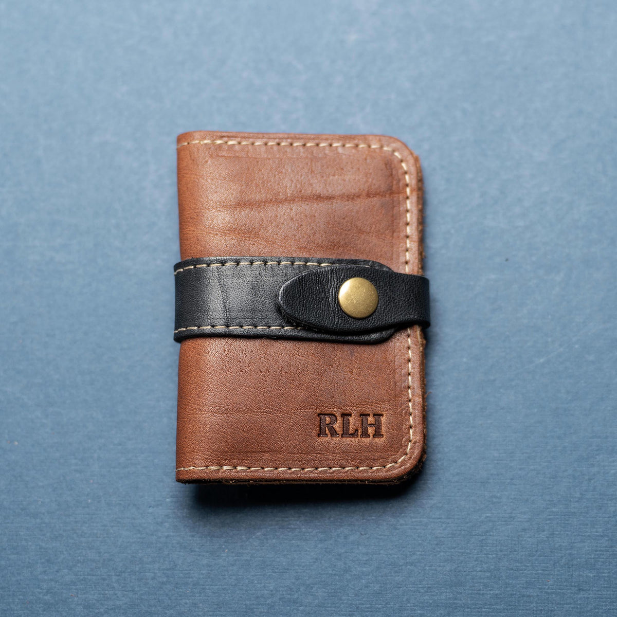 The Doolittle Fine Leather Snap Closure Wallet BiFold - Holtz Leather
