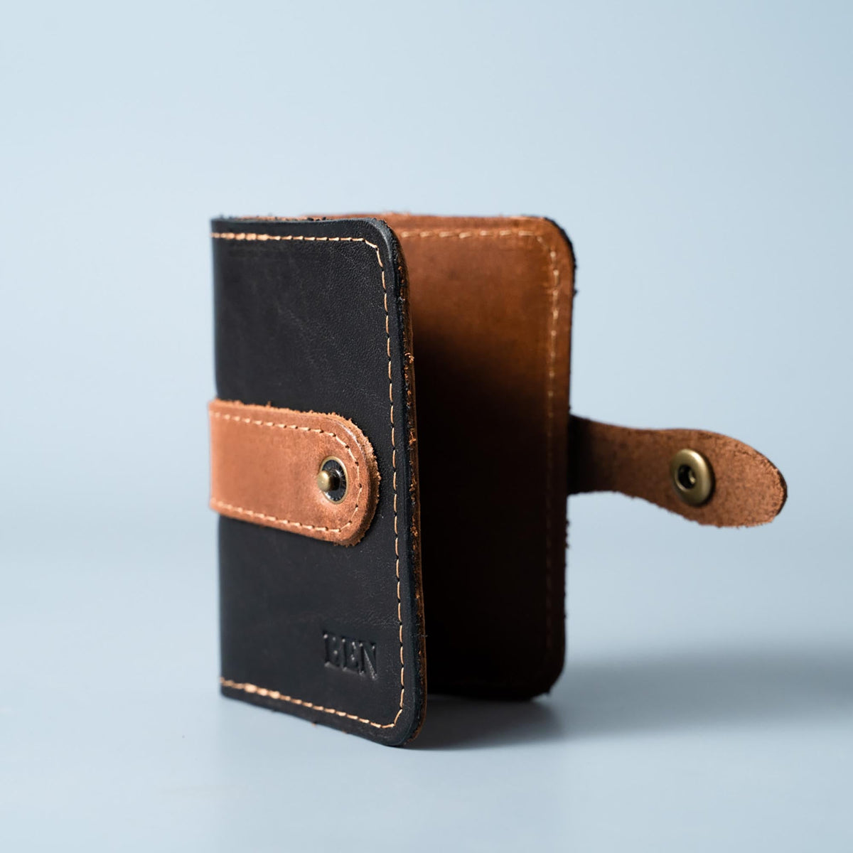 The Doolittle Fine Leather Snap Closure Wallet BiFold - Holtz Leather