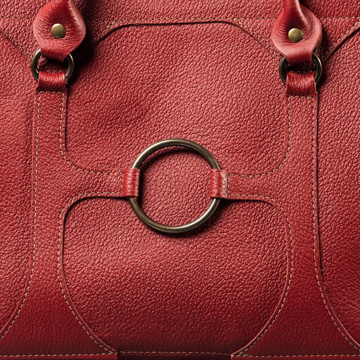 The Ellie Fine Leather Structured Women's Handbag and Crossbody Purse - Holtz Leather