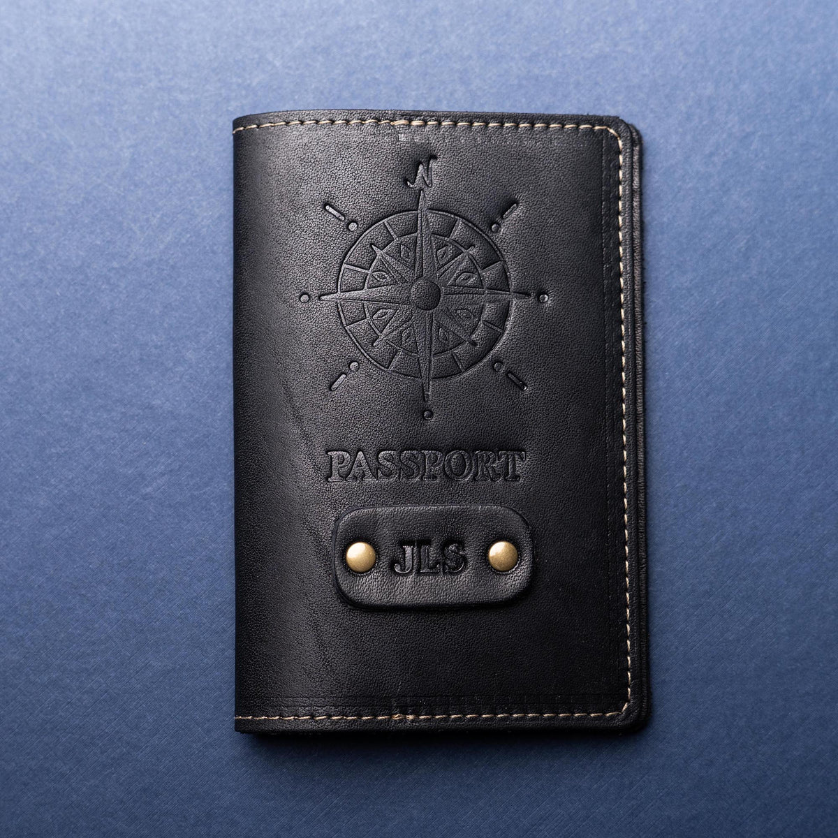 The Expedition Personalized Leather Passport Cover - Holtz Leather