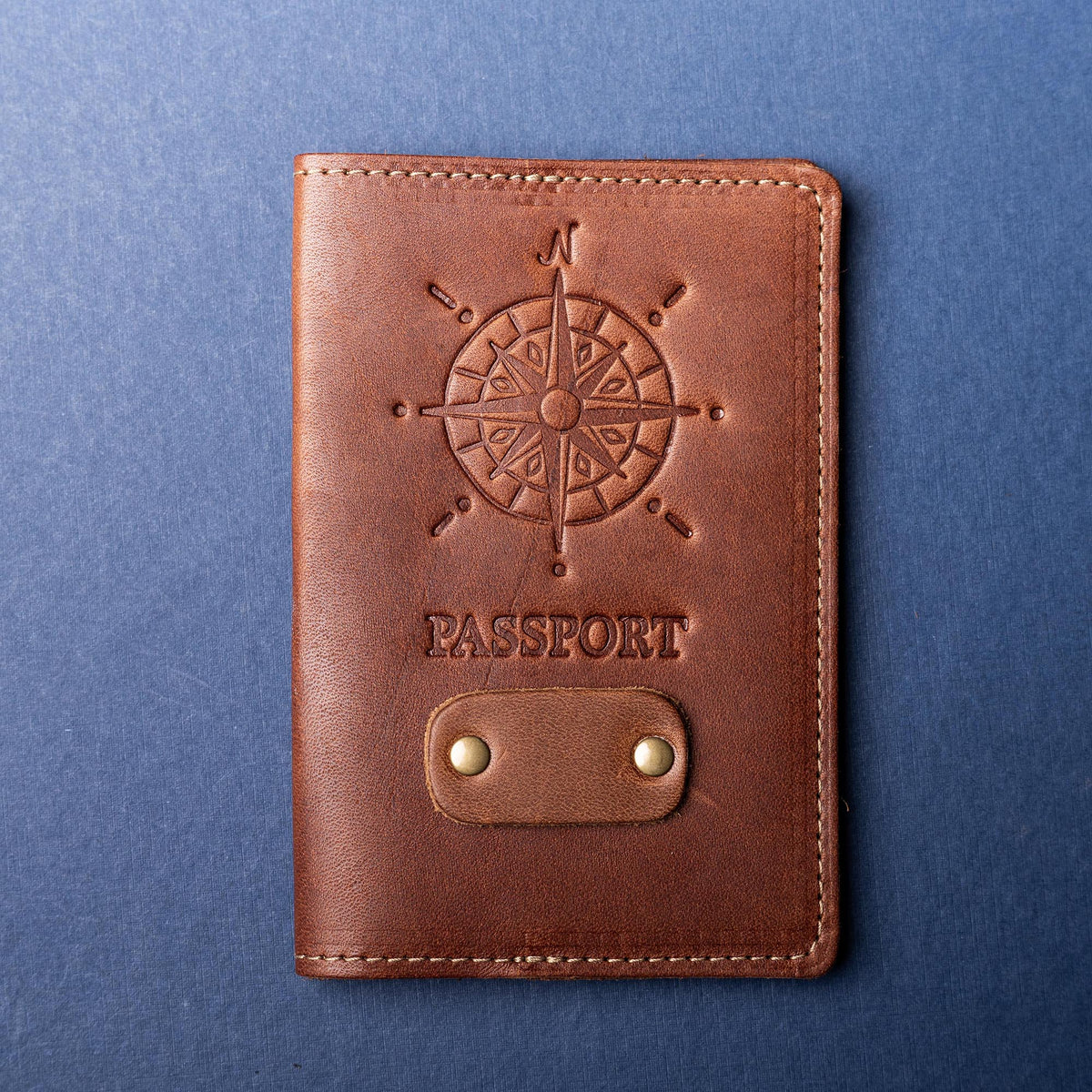 The Expedition Personalized Leather Passport Cover - Holtz Leather