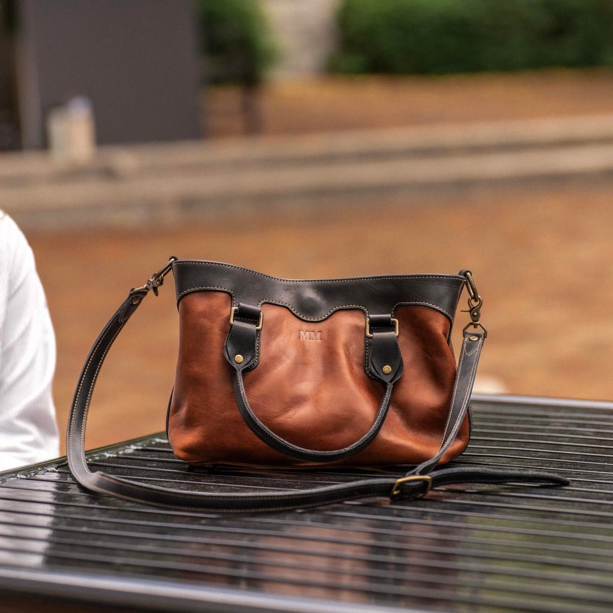 The Florence Fine Leather Structured Tote Crossbody Purse - Holtz Leather