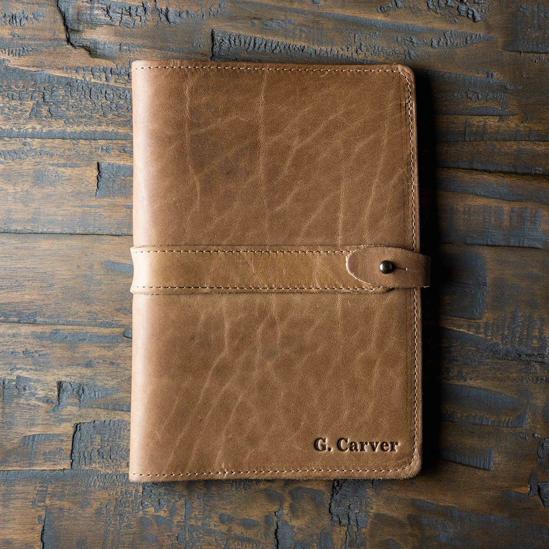 The Inventor Personalized Fine Leather A5 Journal Diary - Holtz Leather
