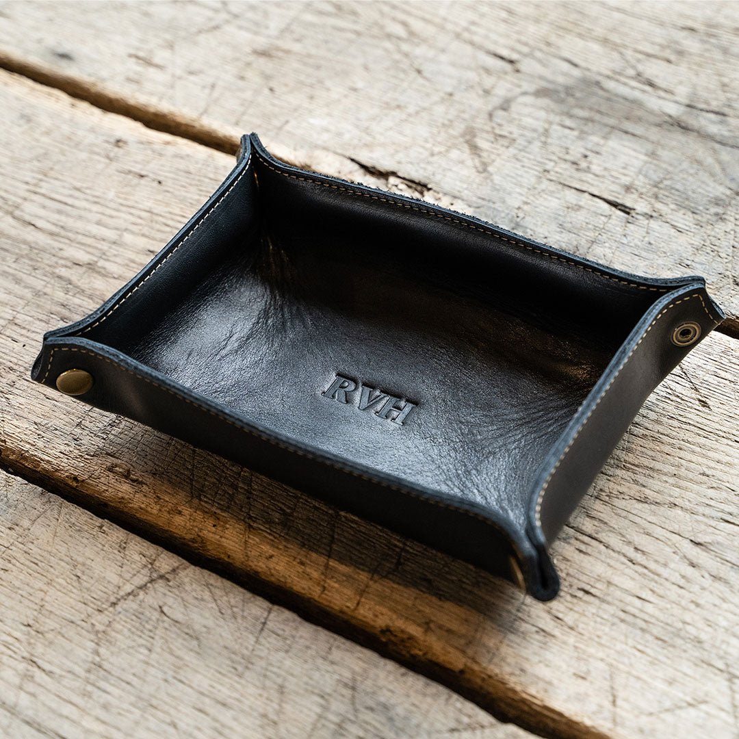 The Jetsetter - Personalized Full - Grain Leather Travel Caddy - Holtz Leather