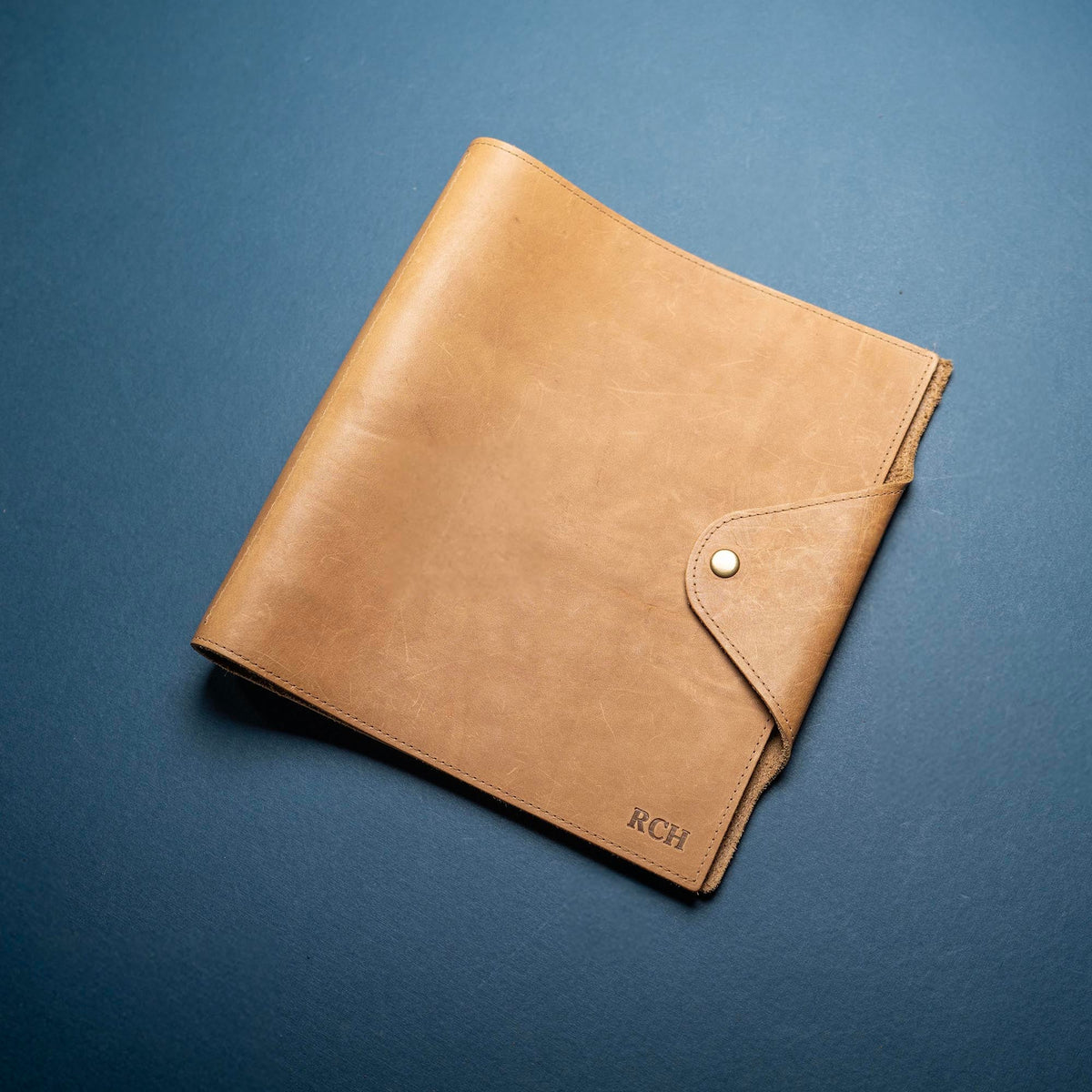 The Langley – Personalized Fine Leather 3 Ring Binder Notebook Photo Album - Holtz Leather