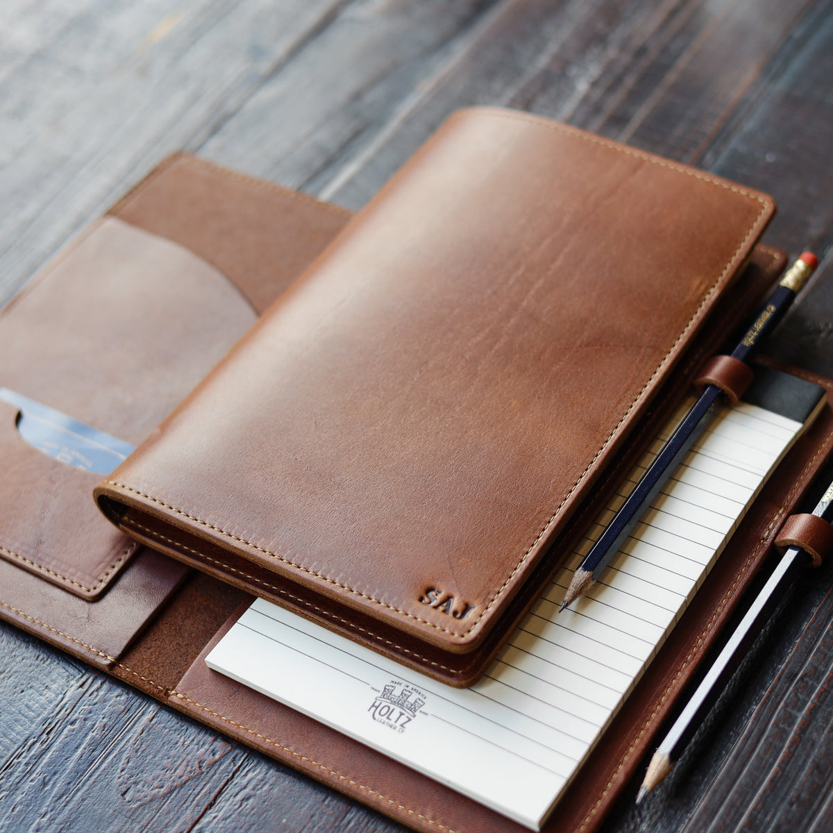 The Ledger Personalized Fine Leather A5 Legal Pad Notebook
