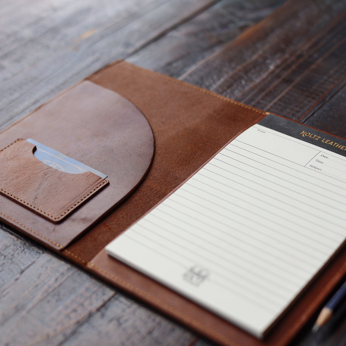 The Ledger Personalized Fine Leather A5 Legal Pad Notebook
