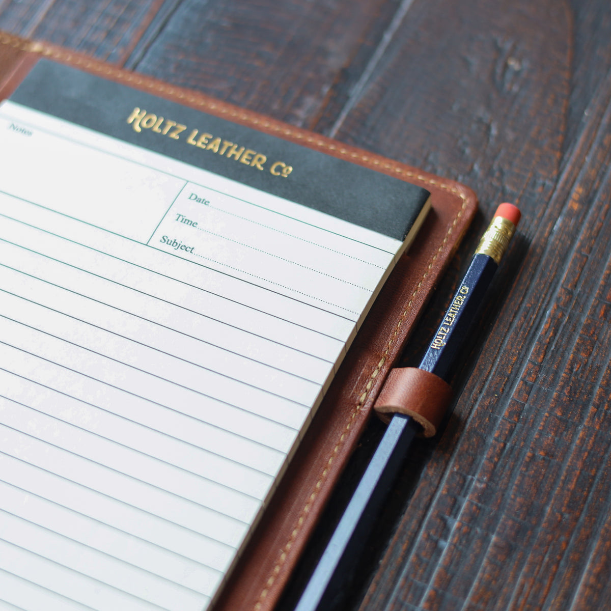 The Ledger Personalized Fine Leather A5 Legal Pad Notebook