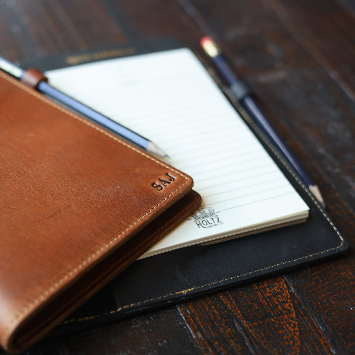 The Ledger Personalized Fine Leather A5 Legal Pad Notebook