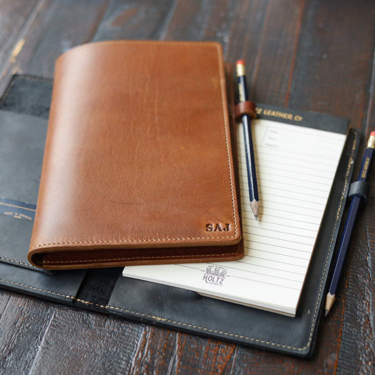 The Ledger Personalized Fine Leather A5 Legal Pad Notebook