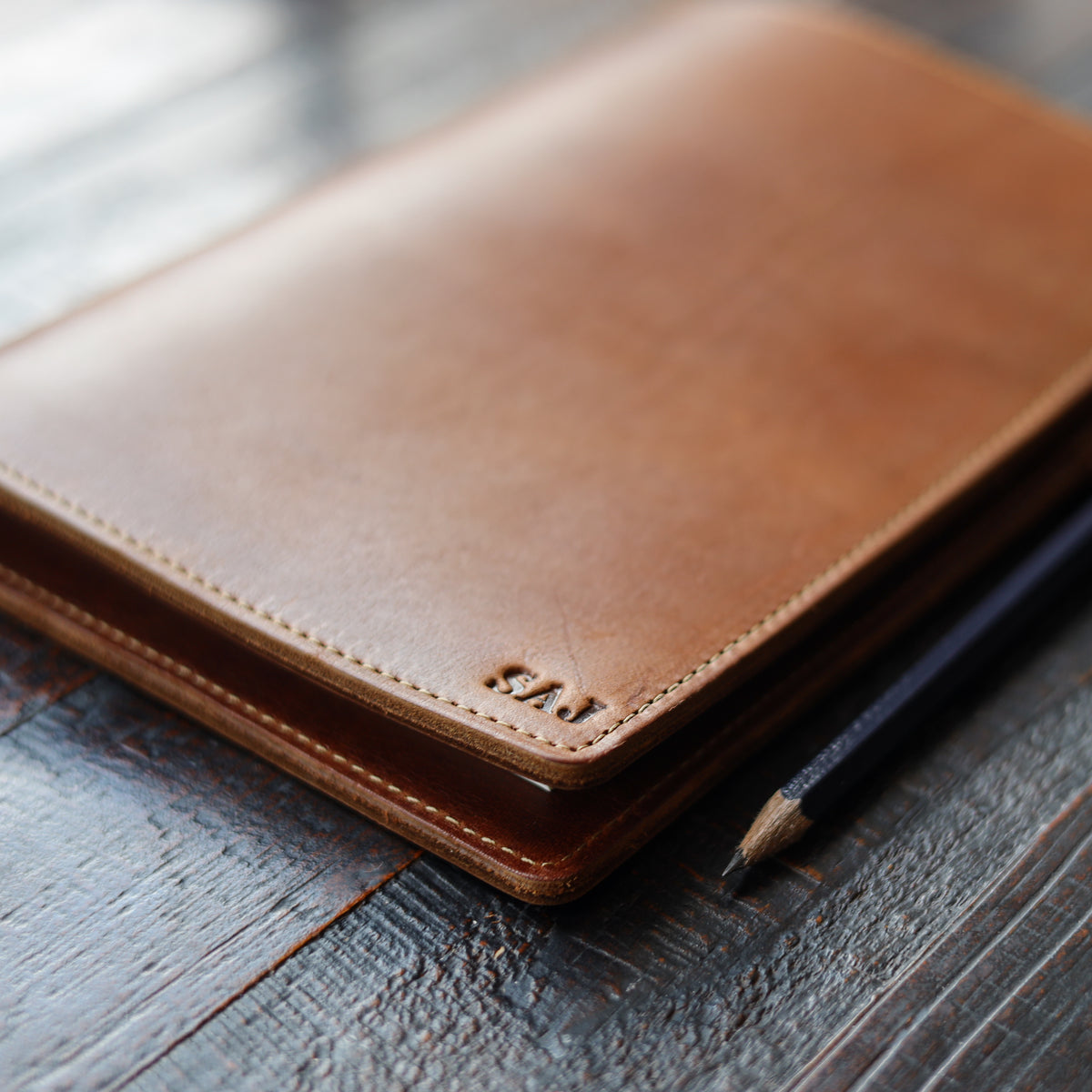 The Ledger Personalized Fine Leather A5 Legal Pad Notebook