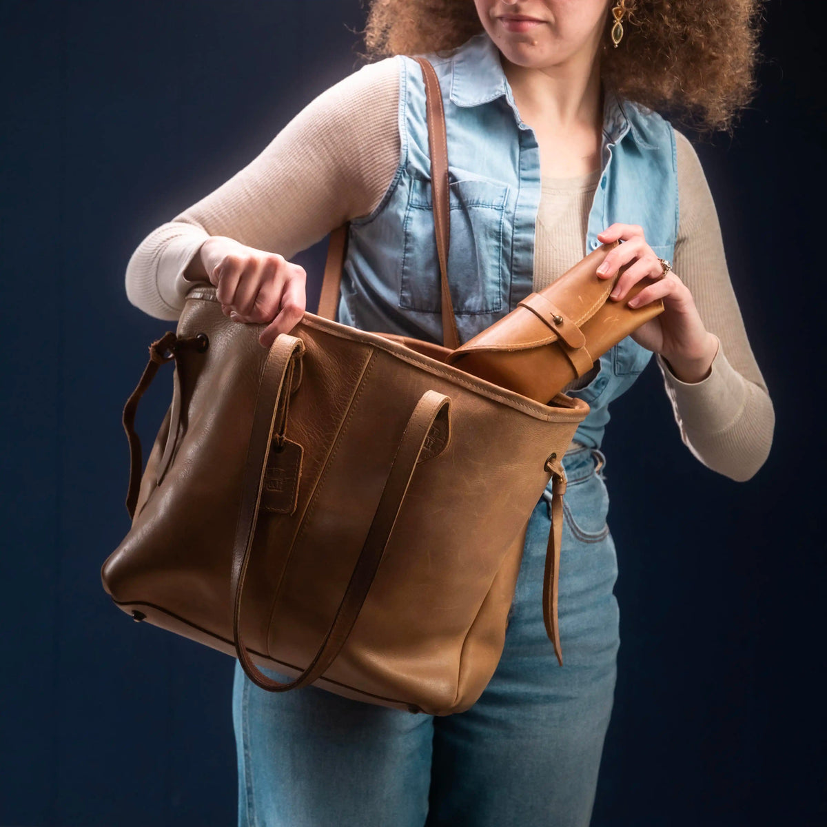 The Maria Fine Leather Tote Bag - Holtz Leather