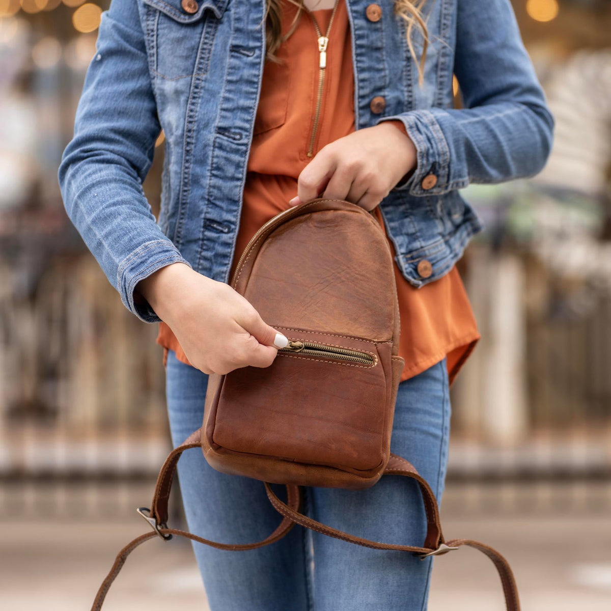 The Mini Della Fine Leather Backpack Purse - Holtz Leather
