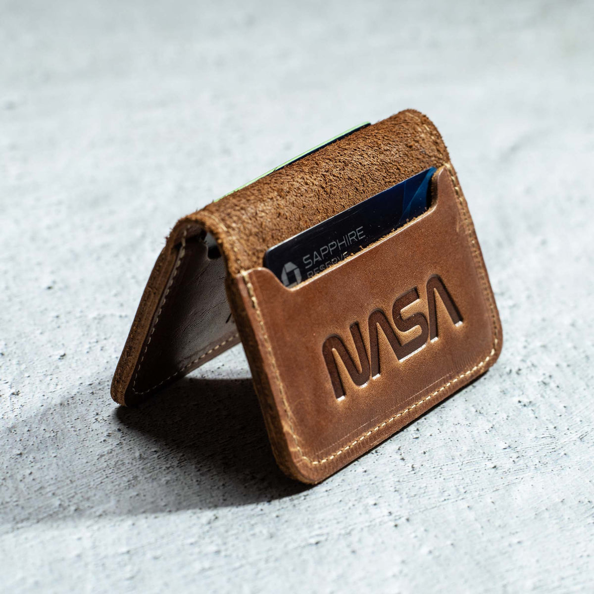 The Nasa Gates Full Grain Leather Wallet - Holtz Leather