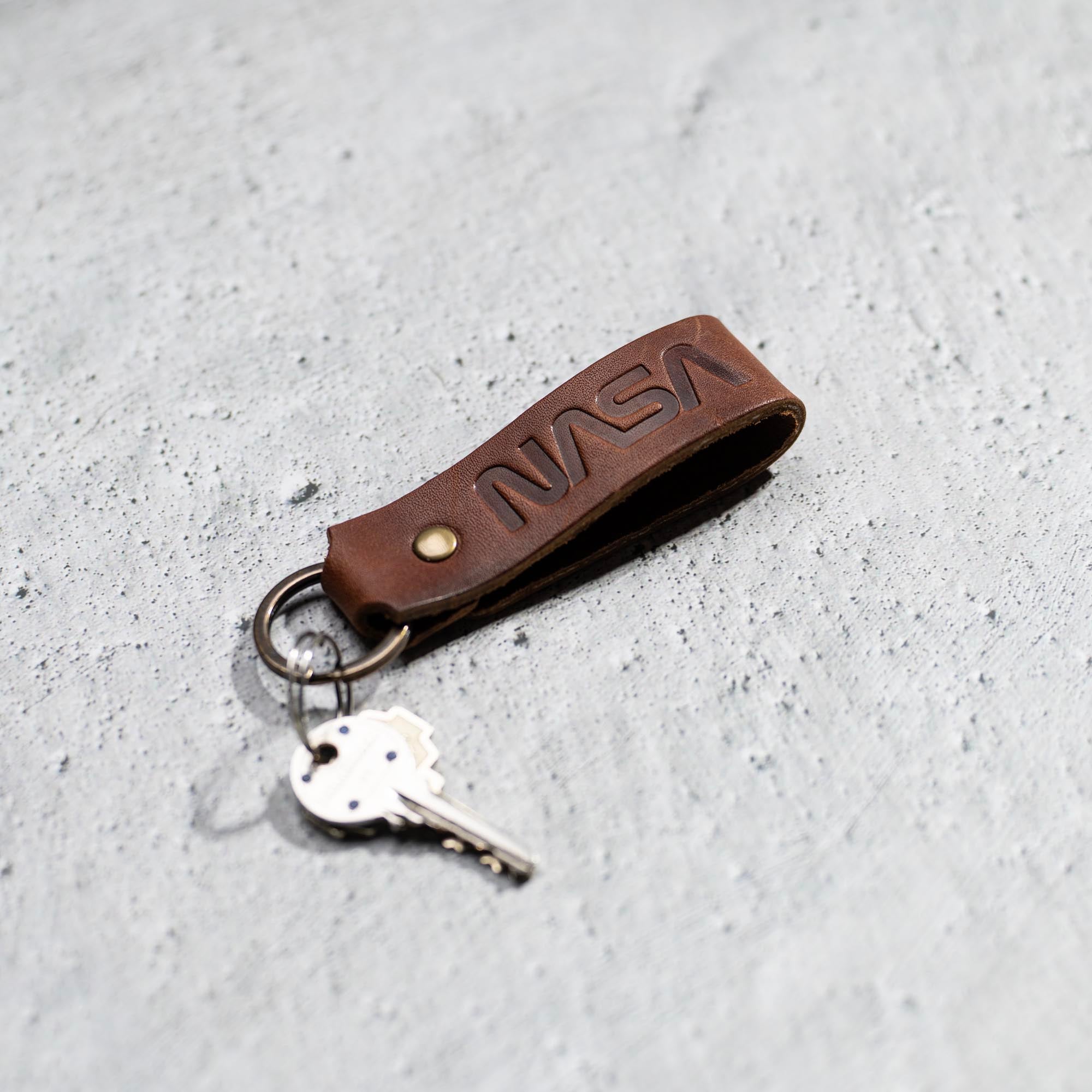 The Nasa Tucker Fine Leather Key Chain Key ring - Holtz Leather