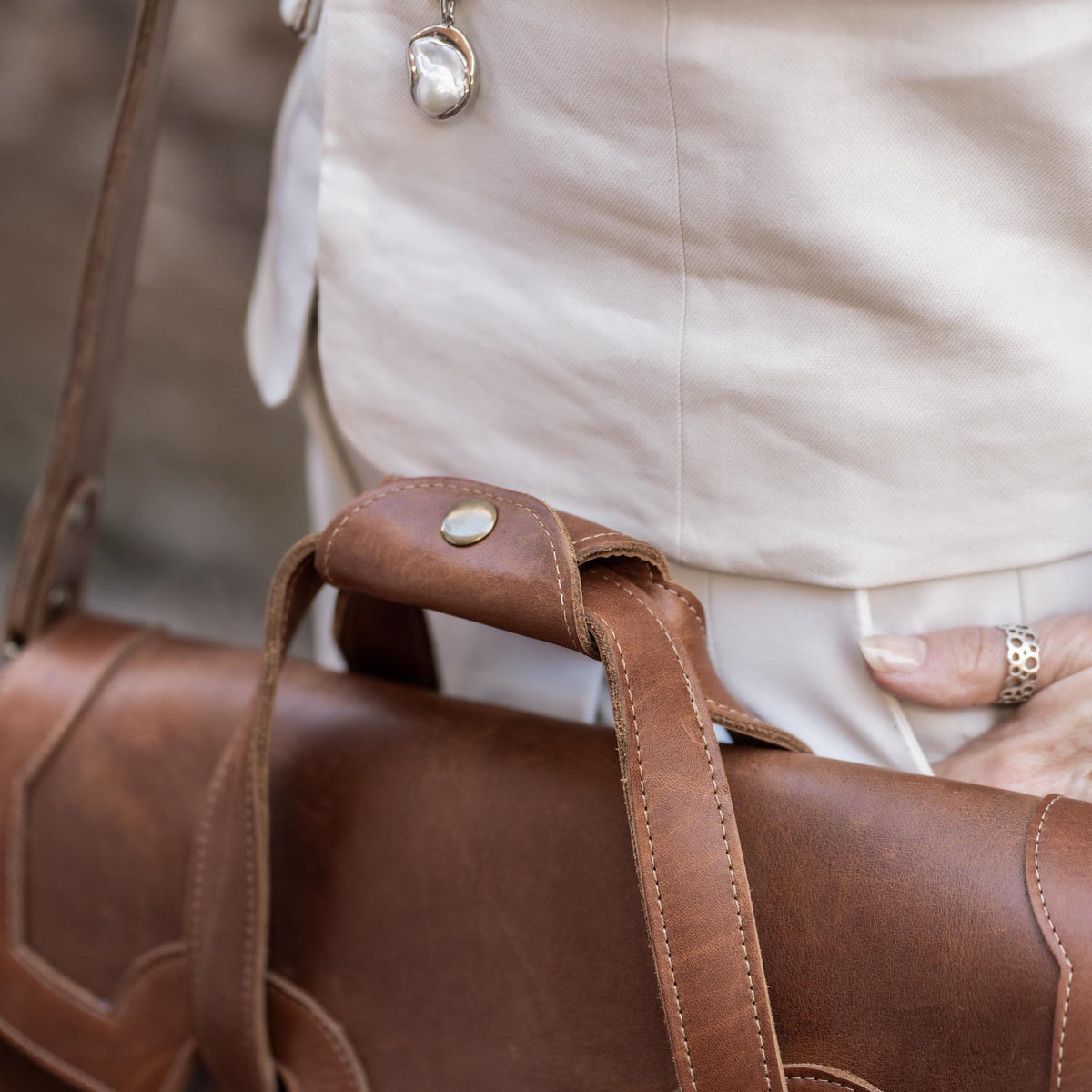 The No. 101 Professional Uptown Bag Fine Leather Briefcase - Holtz Leather