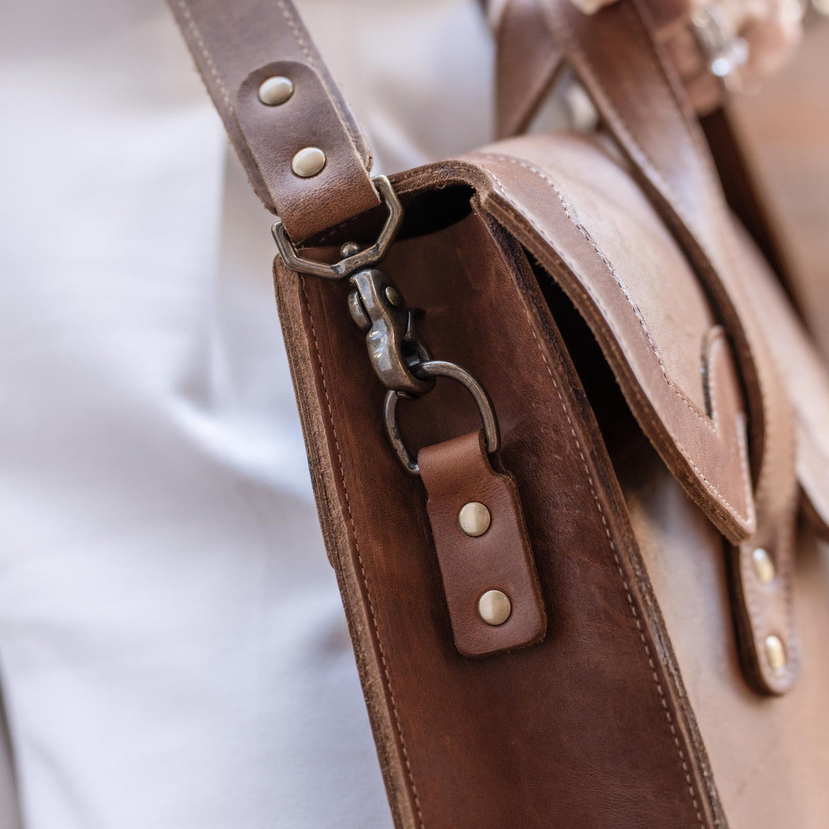 The No. 101 Professional Uptown Bag Fine Leather Briefcase - Holtz Leather