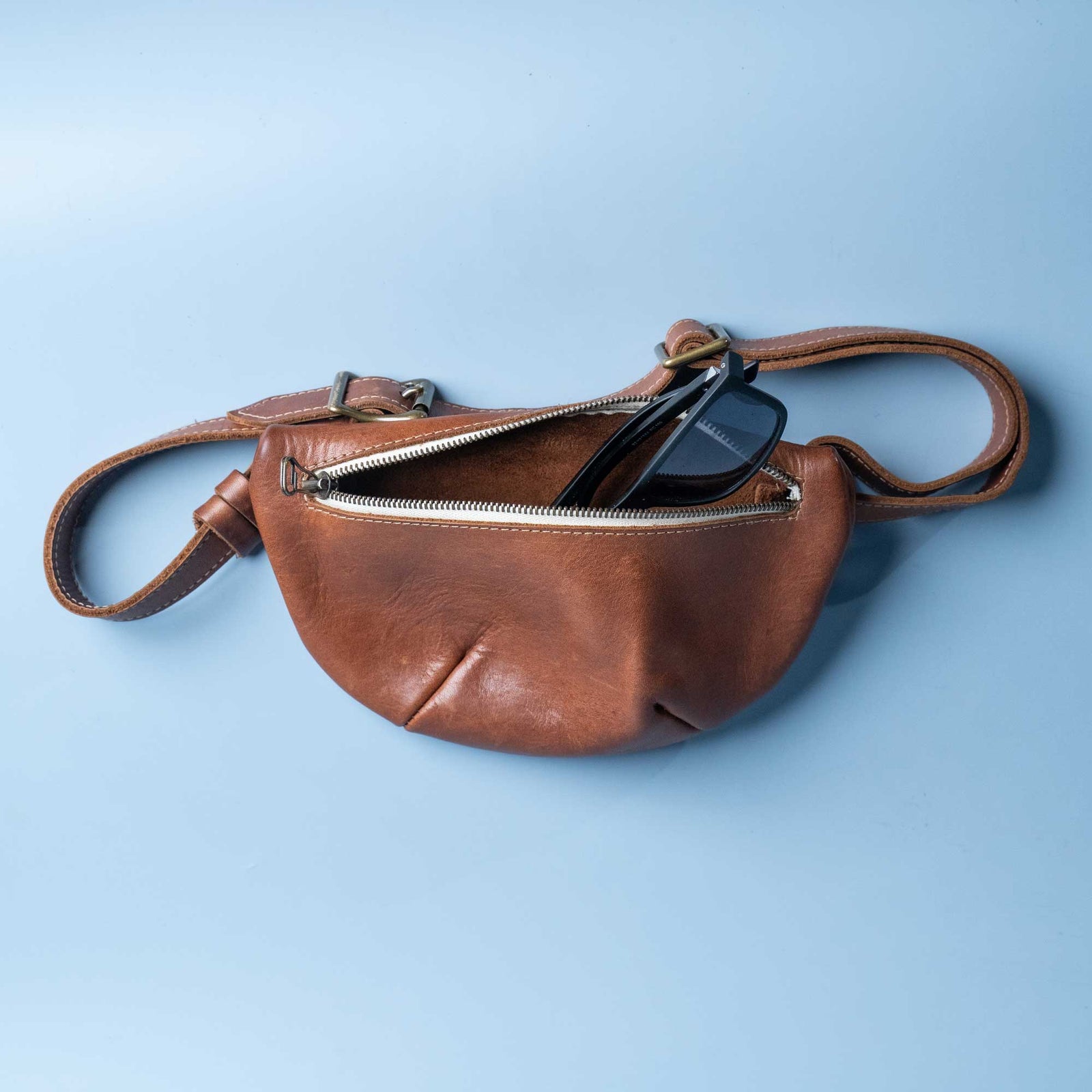 The Sage Crossbody Fine Leather Fanny Pack Bag - Holtz Leather