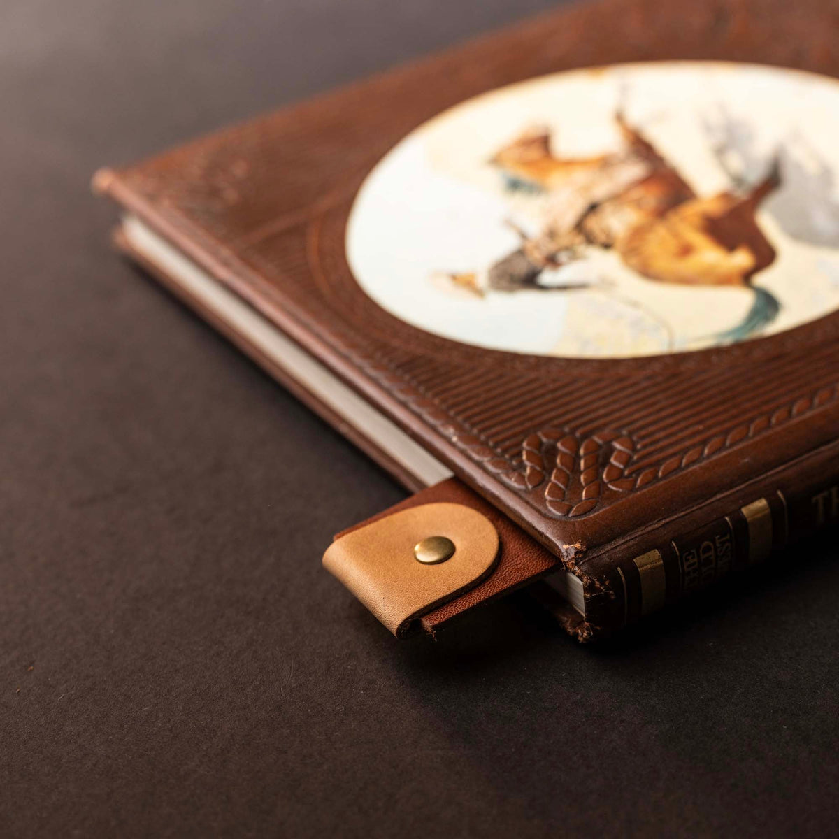 The Scribe - Personalized Fine Leather Two - Tone Bookmark - Holtz Leather