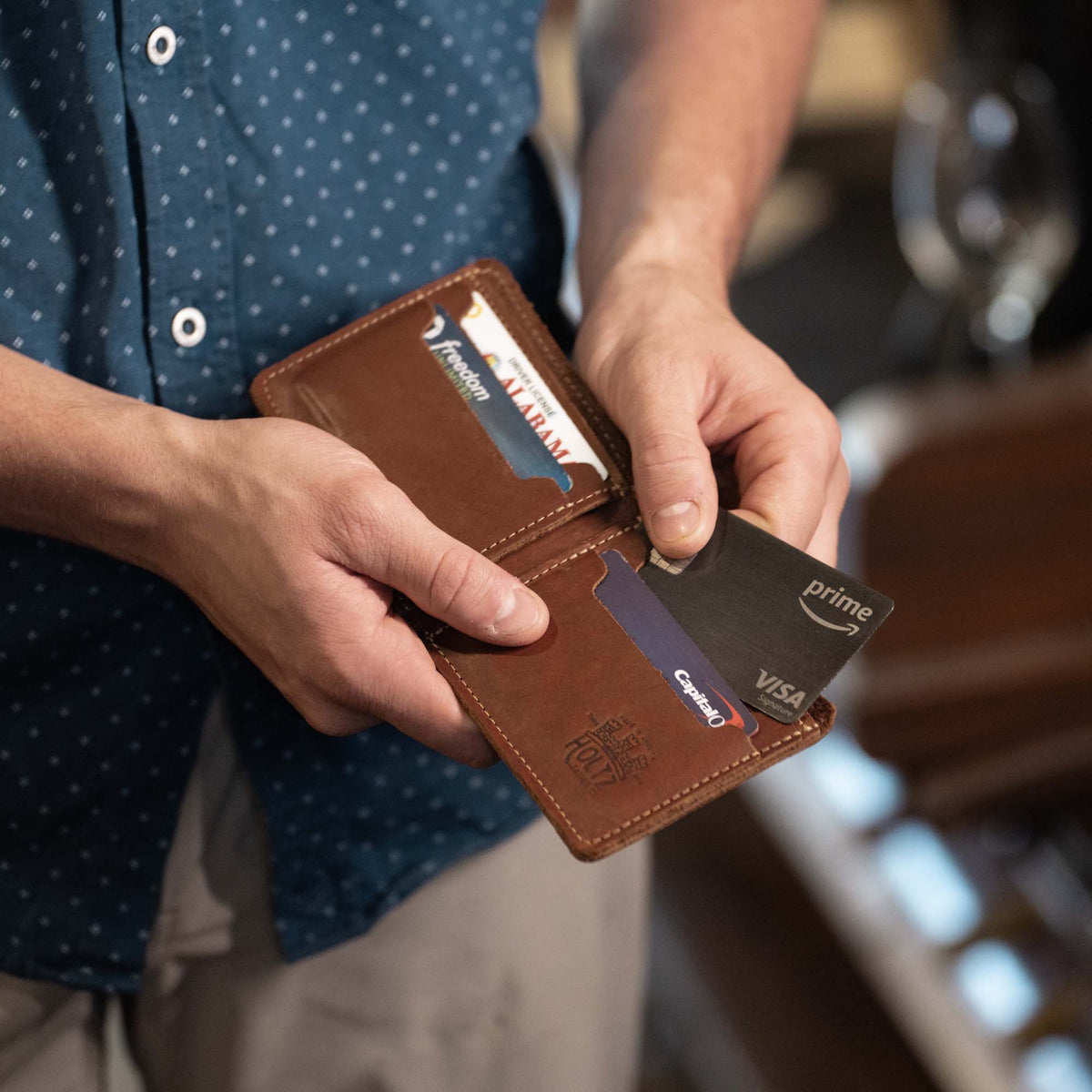 The Slim Dixie Fine Leather BiFold Wallet - Holtz Leather