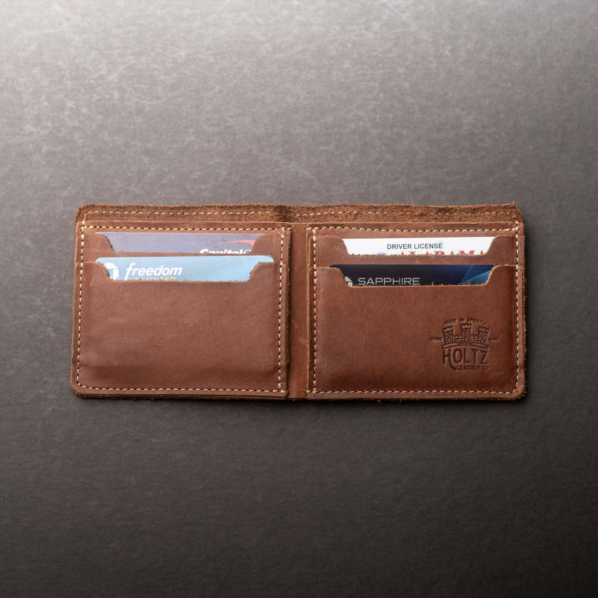 The Slim Dixie Fine Leather BiFold Wallet - Holtz Leather