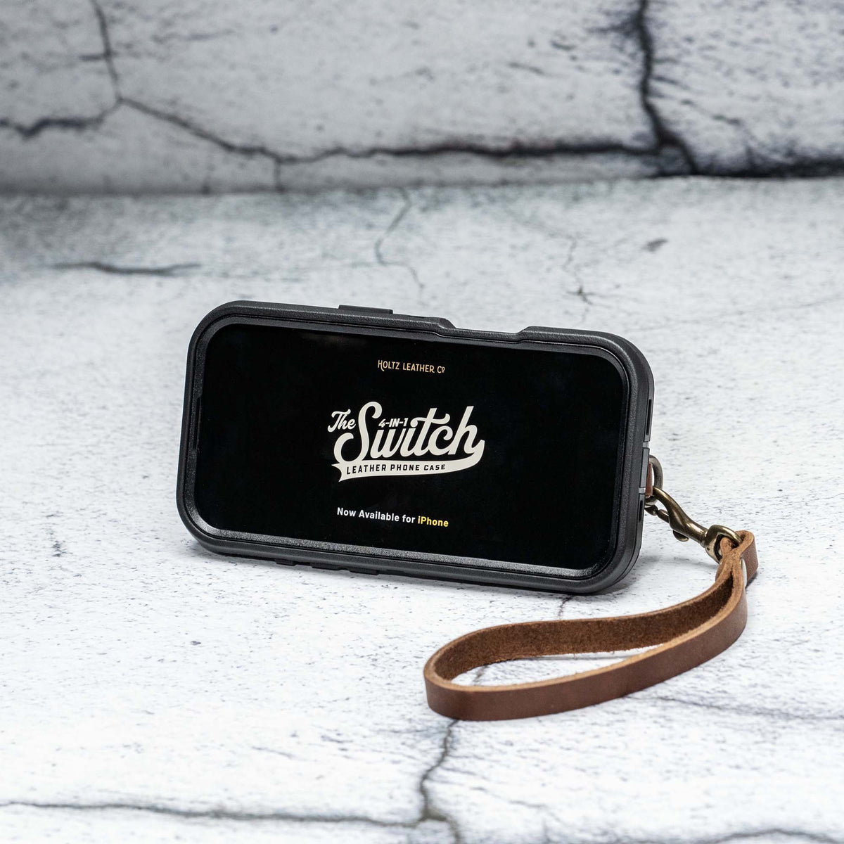 The SWITCH 4 - IN - 1 Leather Phone Case - WALLET, KICKSTAND & LOOP for iPhone® - Holtz Leather