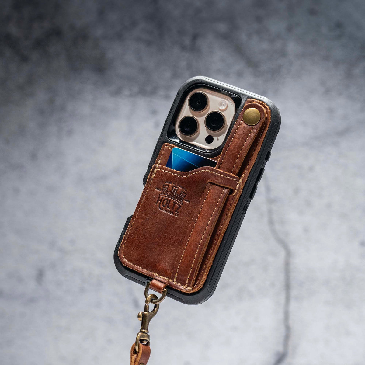 The SWITCH 4 - IN - 1 Leather Phone Case - WALLET, KICKSTAND & LOOP for iPhone® - Holtz Leather