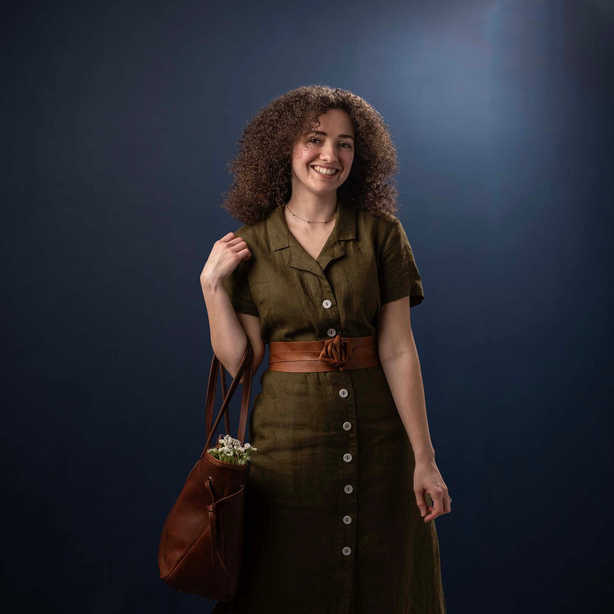 Women's Full Grain Leather Wrap Belt - Holtz Leather