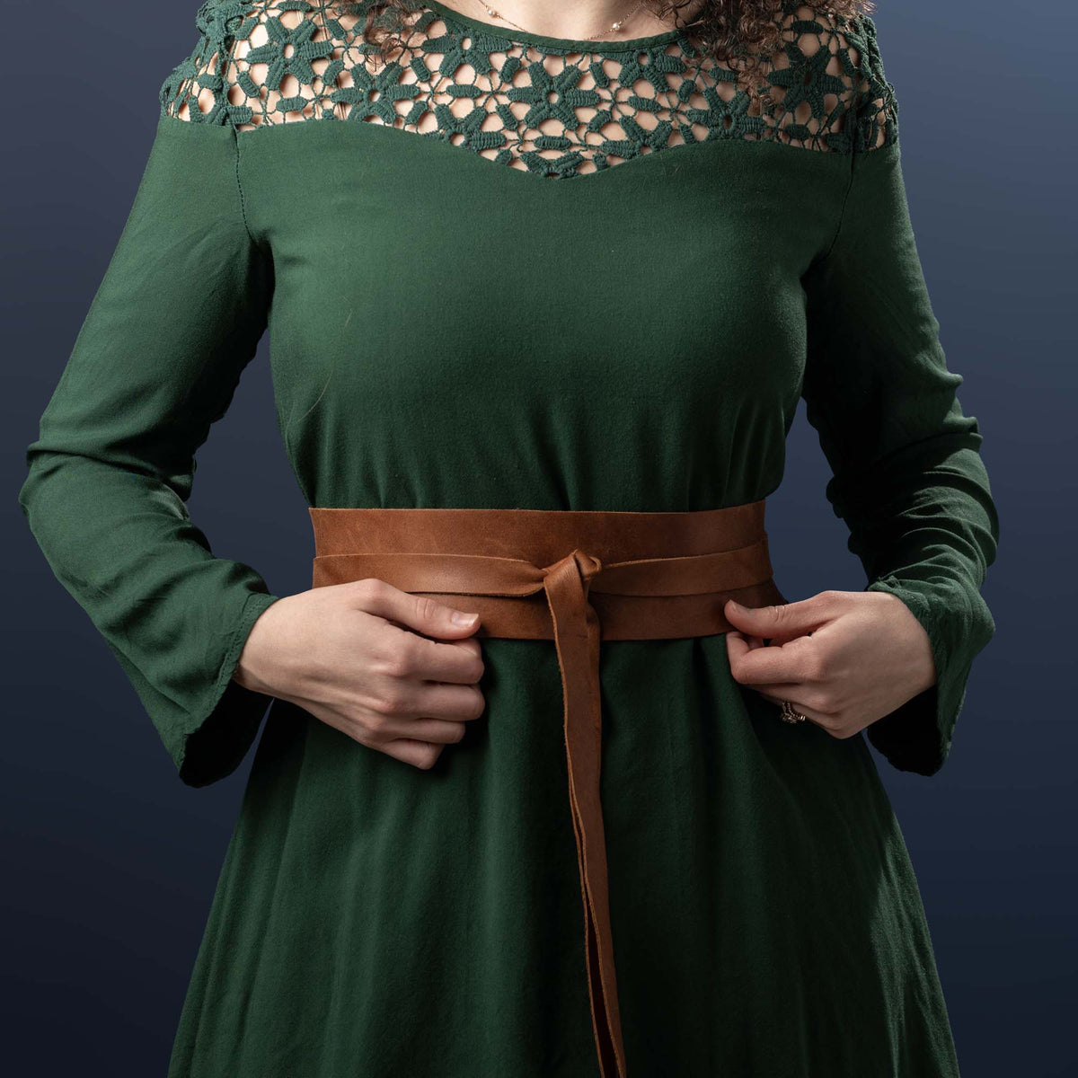 Women's Full Grain Leather Wrap Belt - Holtz Leather