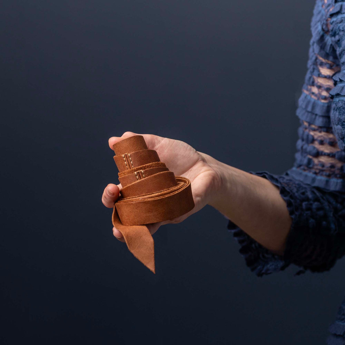 Women's Full Grain Leather Wrap Belt - Holtz Leather