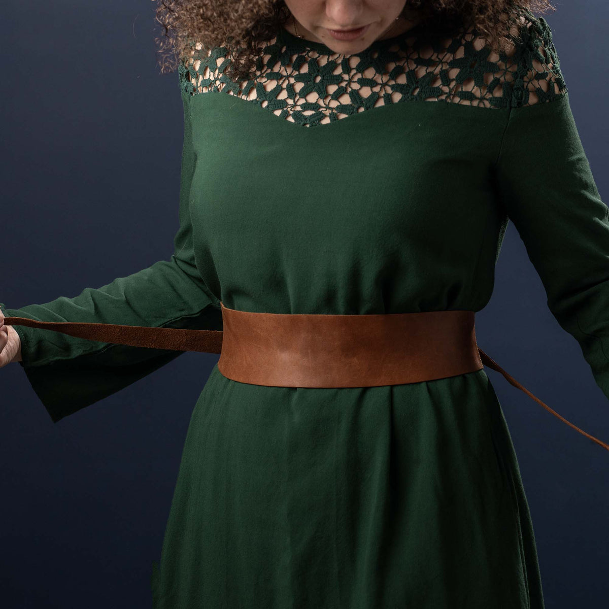 Women's Full Grain Leather Wrap Belt - Holtz Leather