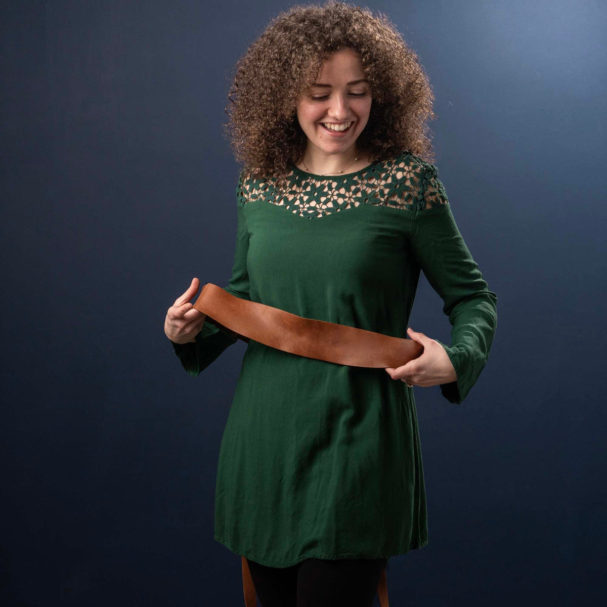 Women's Full Grain Leather Wrap Belt - Holtz Leather