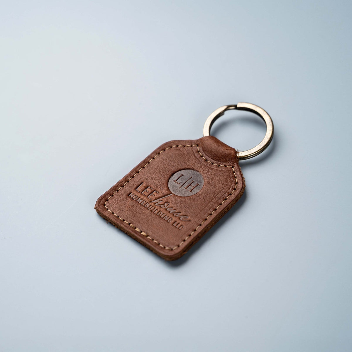 Your Logo + Our Leather - Fine Leather Key Chain - Custom Logo and Corporate Gifting - Holtz Leather
