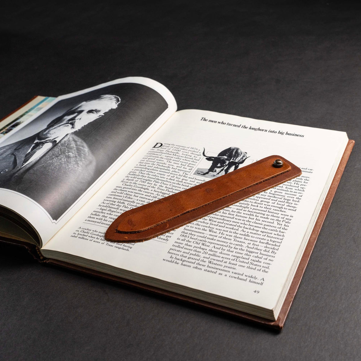 Your Logo + Our Leather - Personalized Fine Leather Double Bookmarks - Custom Logo and Corporate Gifting - Holtz Leather