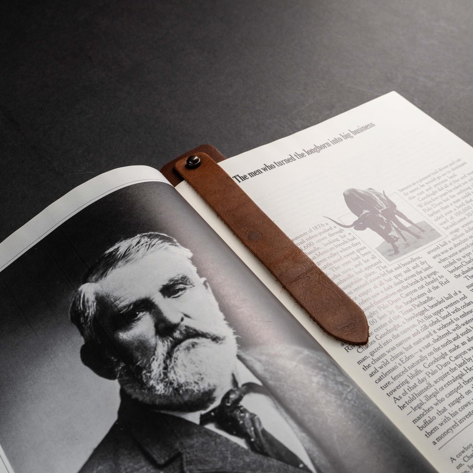 Your Logo + Our Leather - Personalized Fine Leather Double Bookmarks - Custom Logo and Corporate Gifting - Holtz Leather