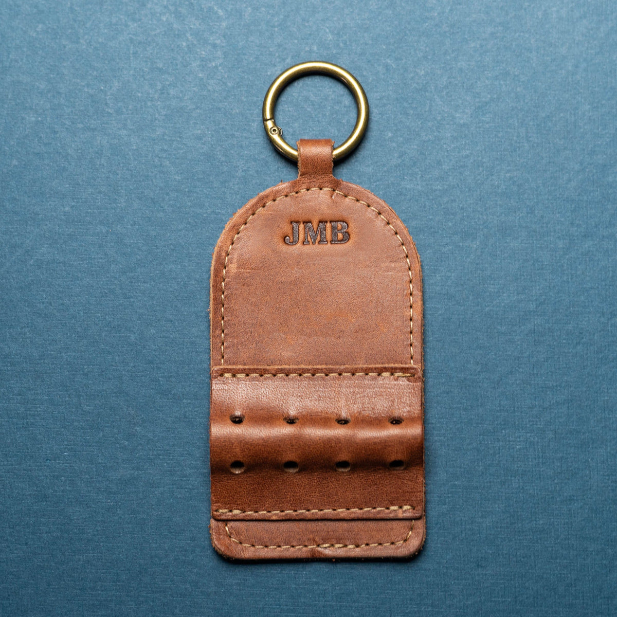 Your Logo + Our Leather - Personalized Fine Leather Golf Bag Tag and Tee Holder - Custom Logo and Corporate Gifting - Holtz Leather