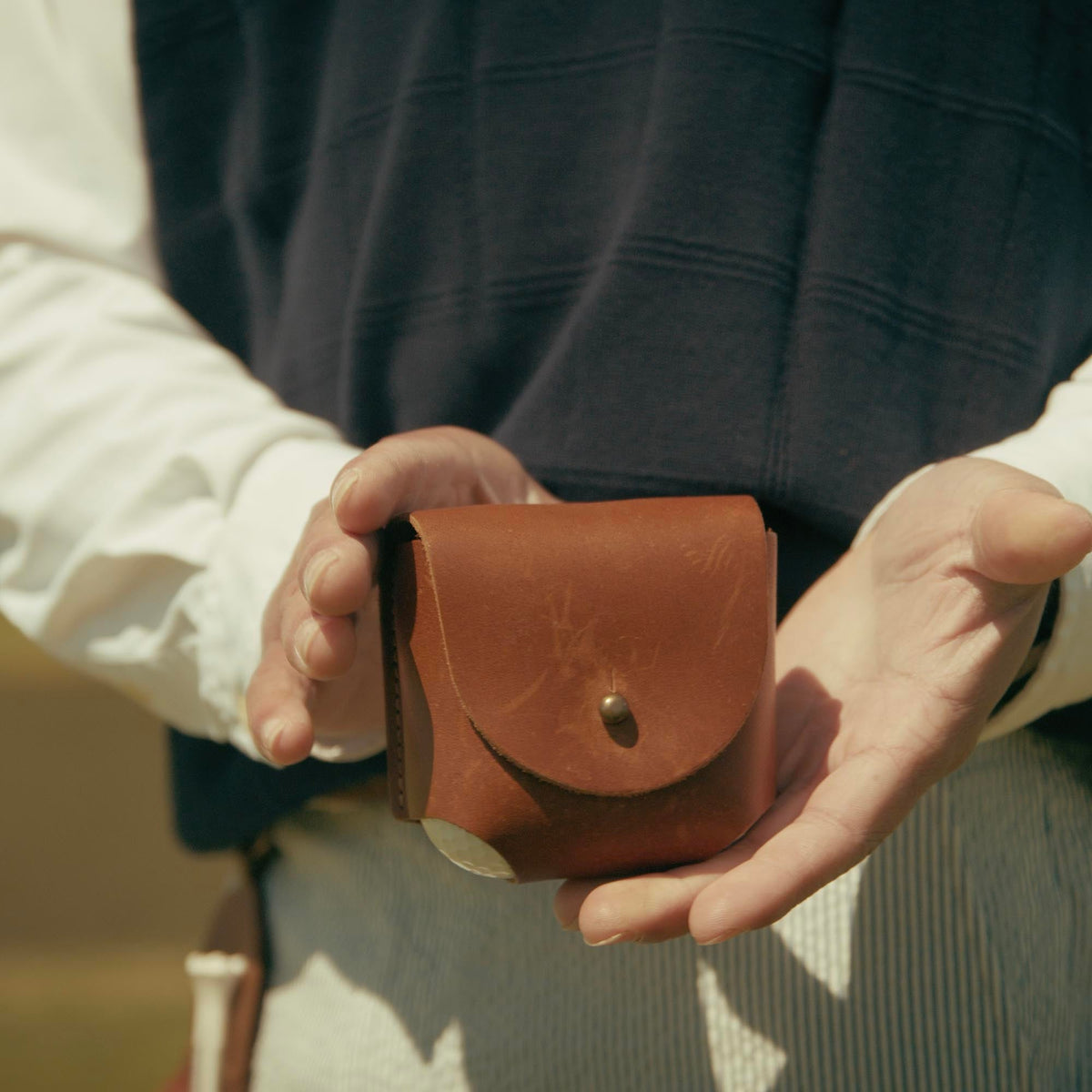 Your Logo + Our Leather - Personalized Fine Leather Golf Ball Holster - Custom Logo and Corporate Gifting - Holtz Leather