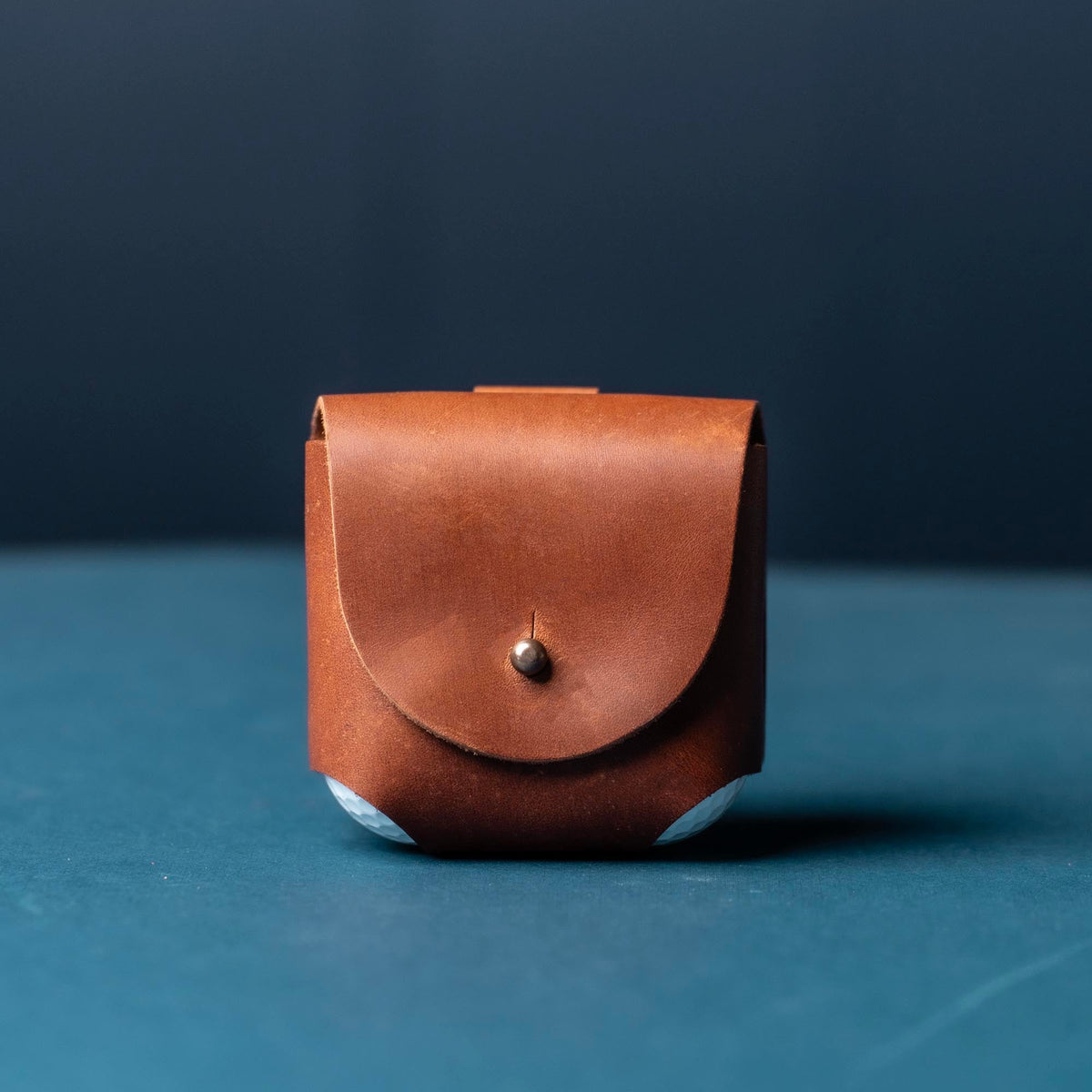 Your Logo + Our Leather - Personalized Fine Leather Golf Ball Holster - Custom Logo and Corporate Gifting - Holtz Leather