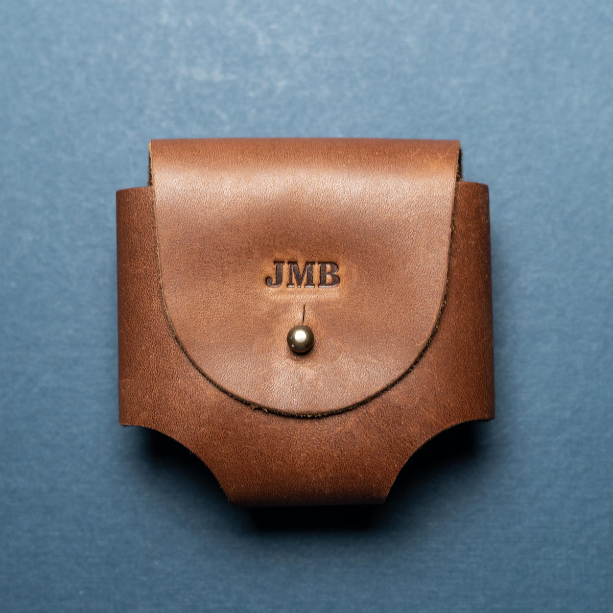 Your Logo + Our Leather - Personalized Fine Leather Golf Ball Holster - Custom Logo and Corporate Gifting - Holtz Leather