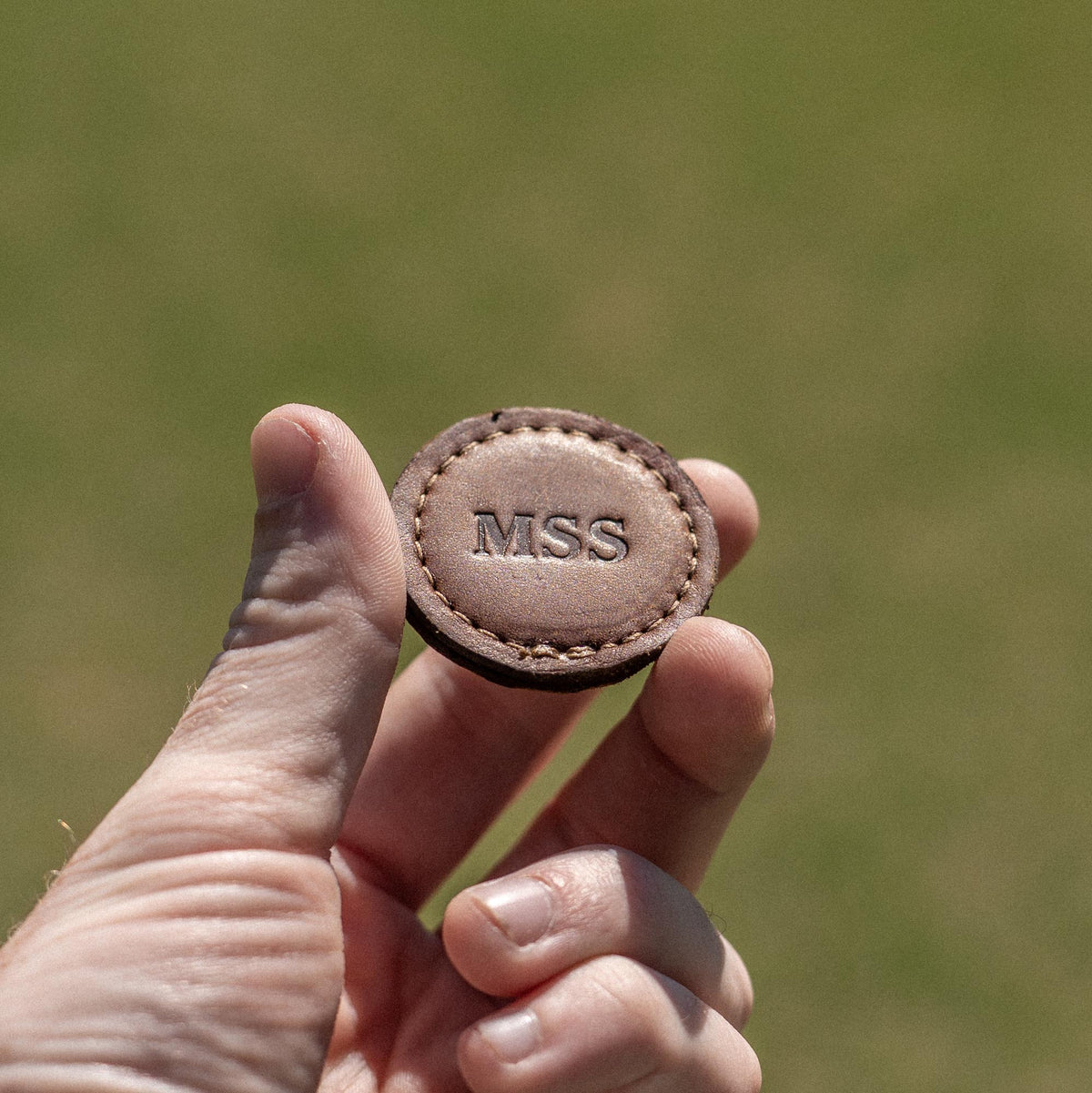 Your Logo + Our Leather - Personalized Fine Leather Golf Ball Markers - Set of 3 - Custom Logo and Corporate Gifting - Holtz Leather