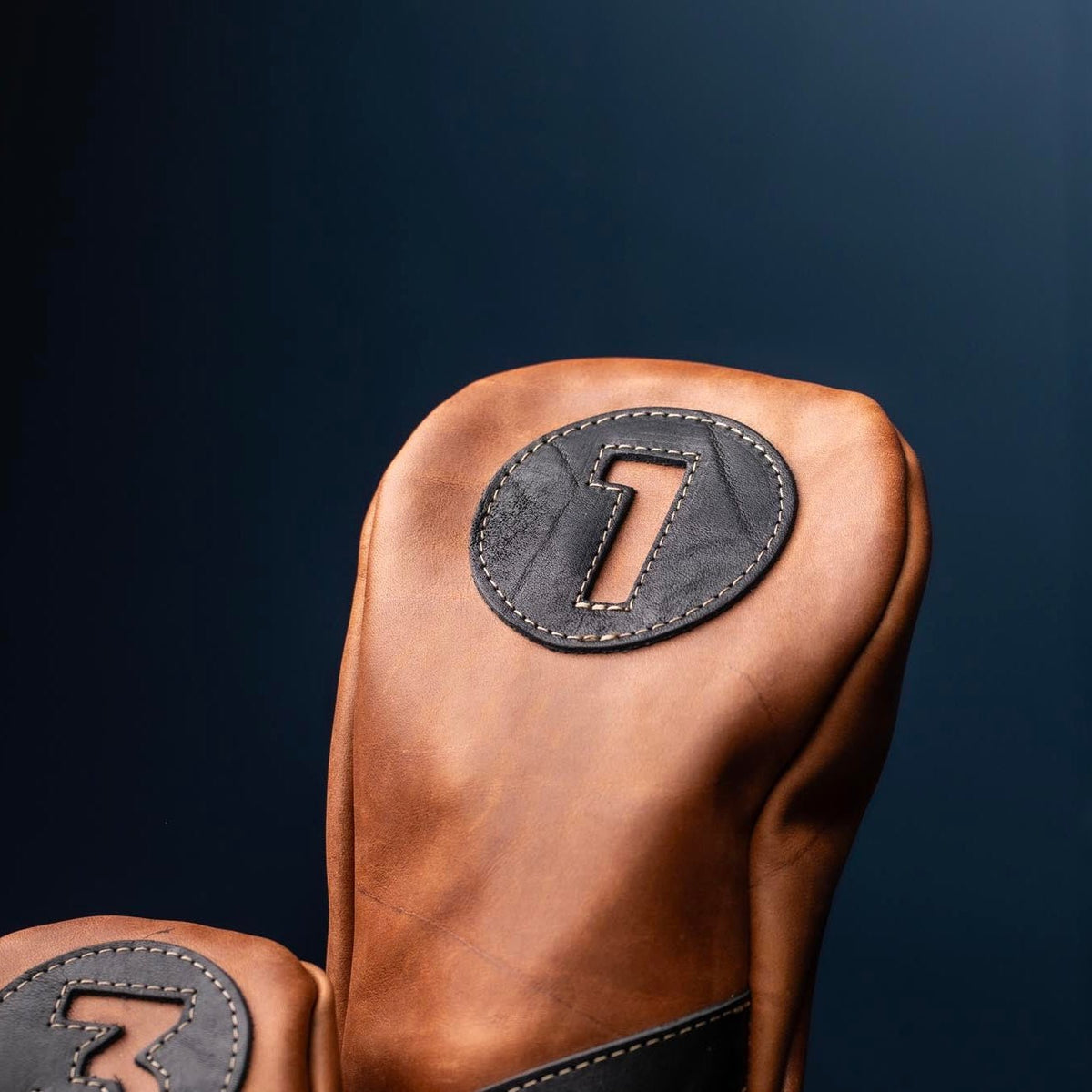 Your Logo + Our Leather - Personalized Fine Leather Golf Club Head Covers - Custom Logo and Corporate Gifting - Holtz Leather